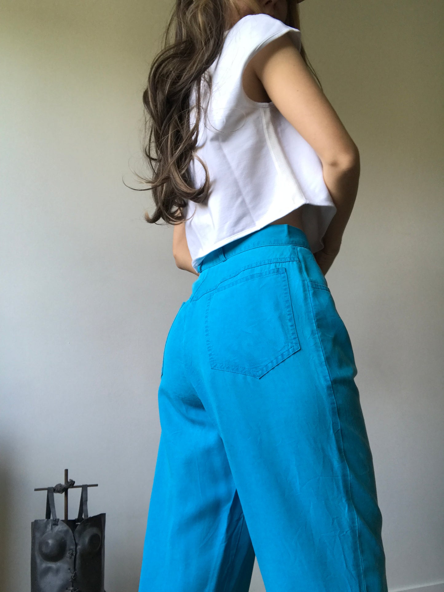 Vintage 90s high waist coton pants