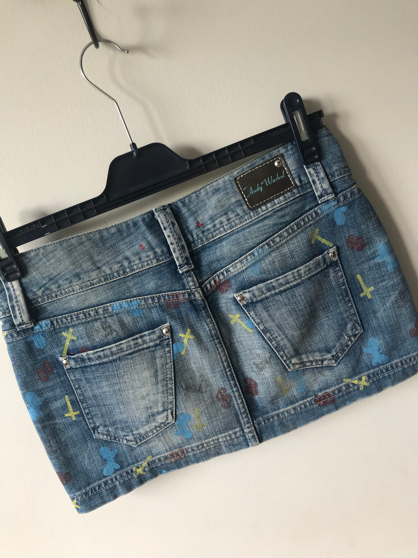 Andy Warhol denim skirt