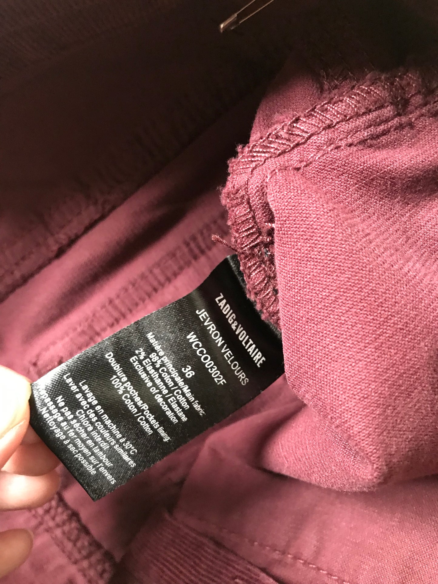 Zadig & Voltaire corduroy skirt