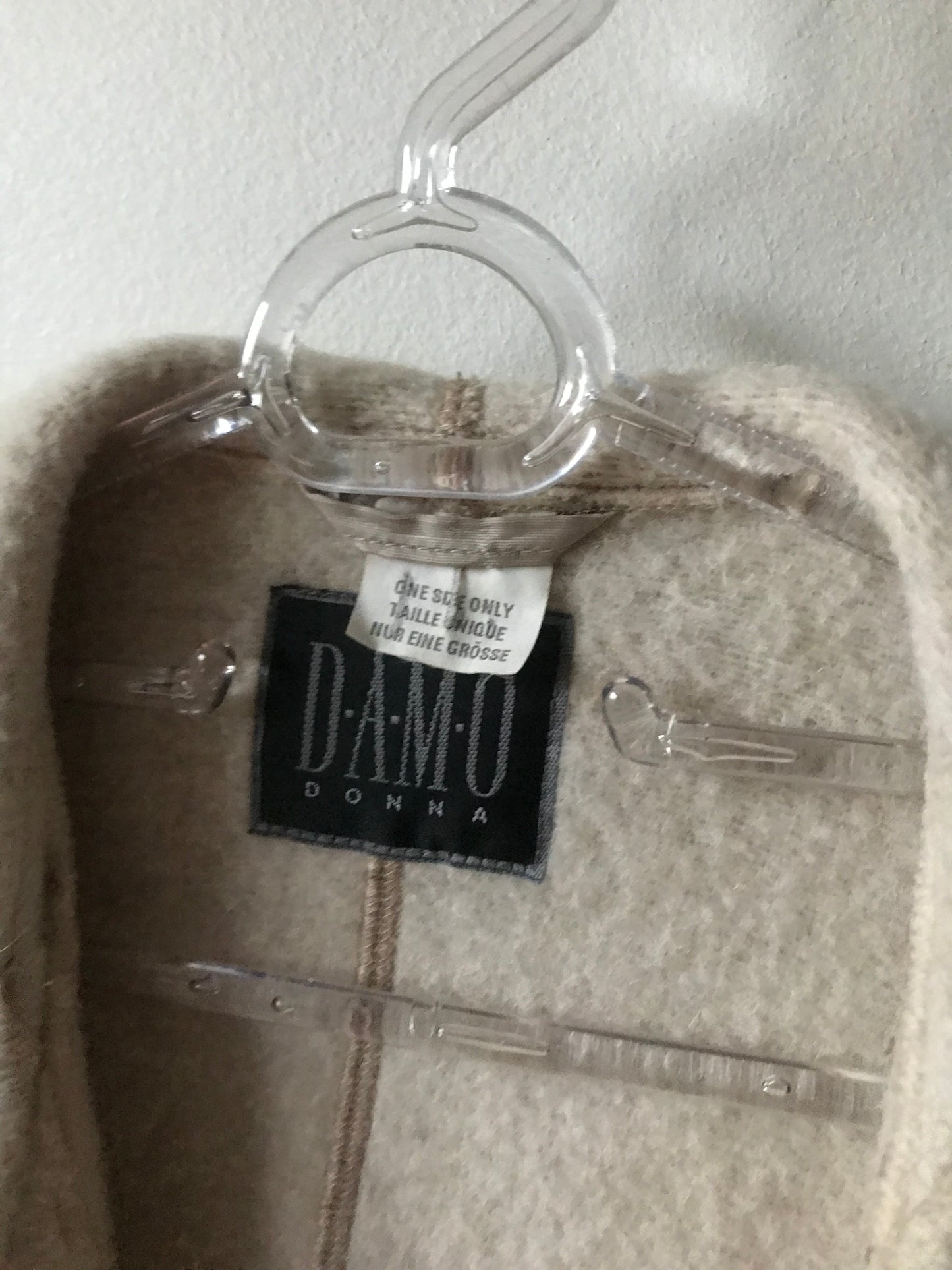 Mohair cape coat