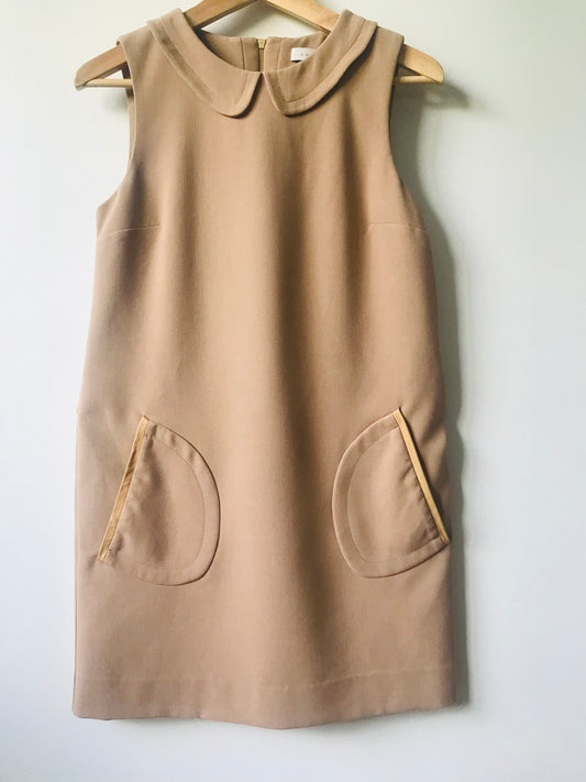 Sandro dress with leather details