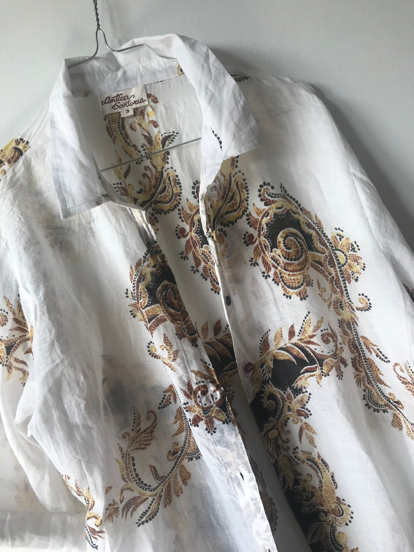 Vintage Antica Sartoria coton shirt