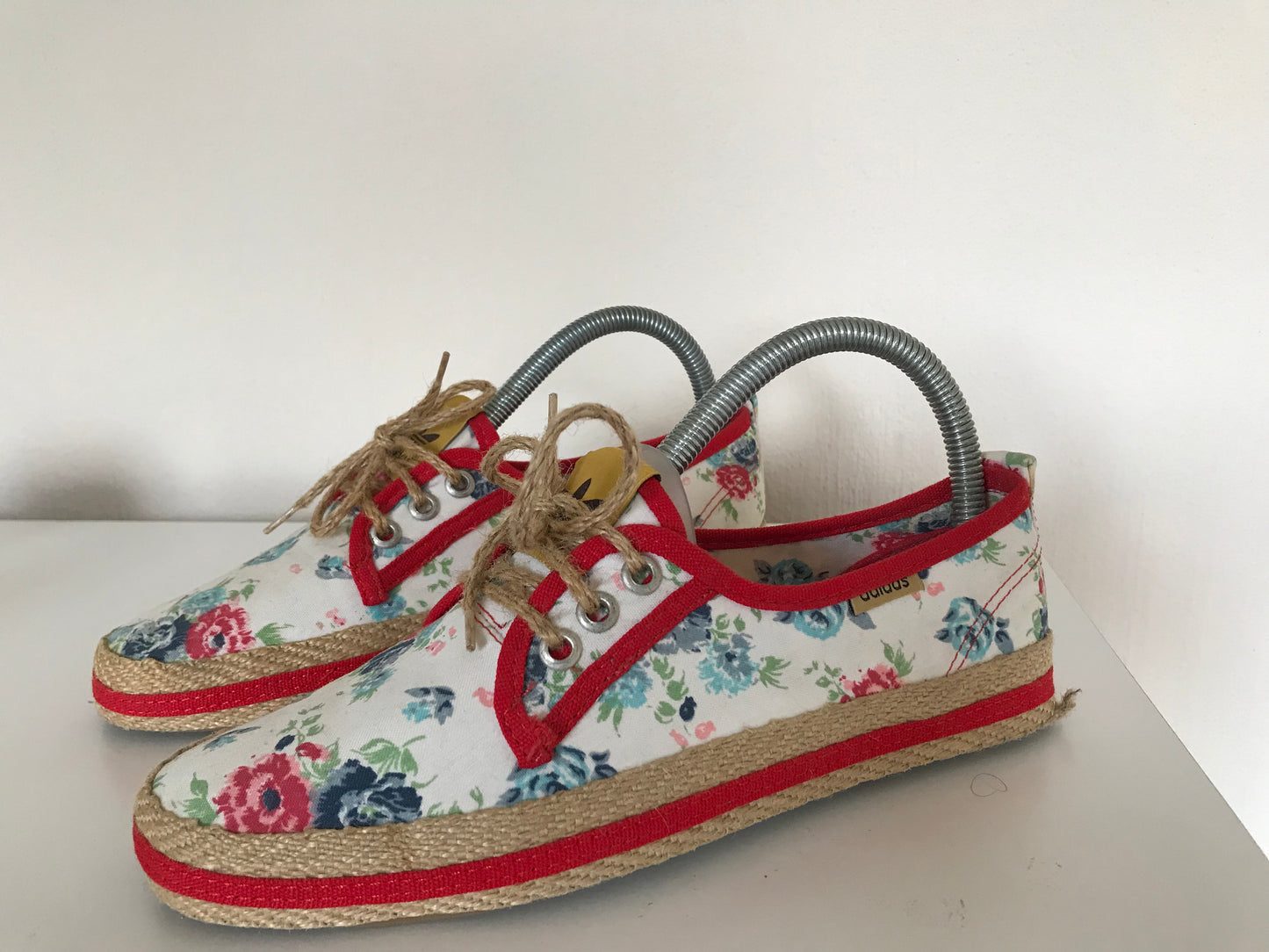 Vintage Adidas floral print lace ups