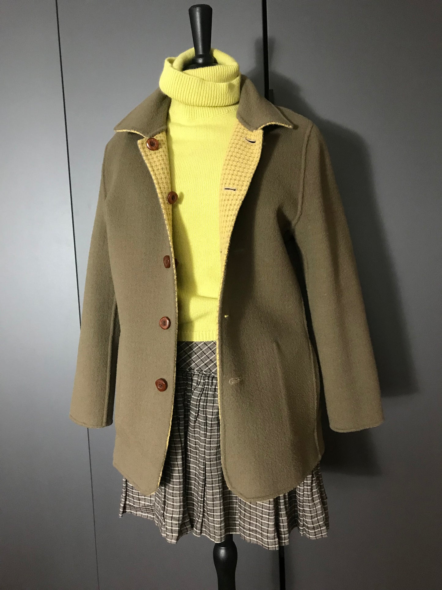 Reversible vintage wool blazer