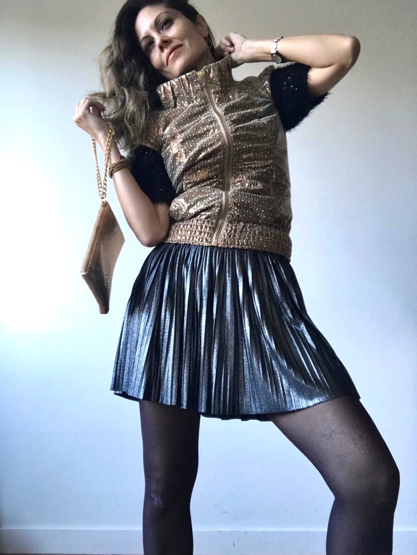 Pleated party skirt