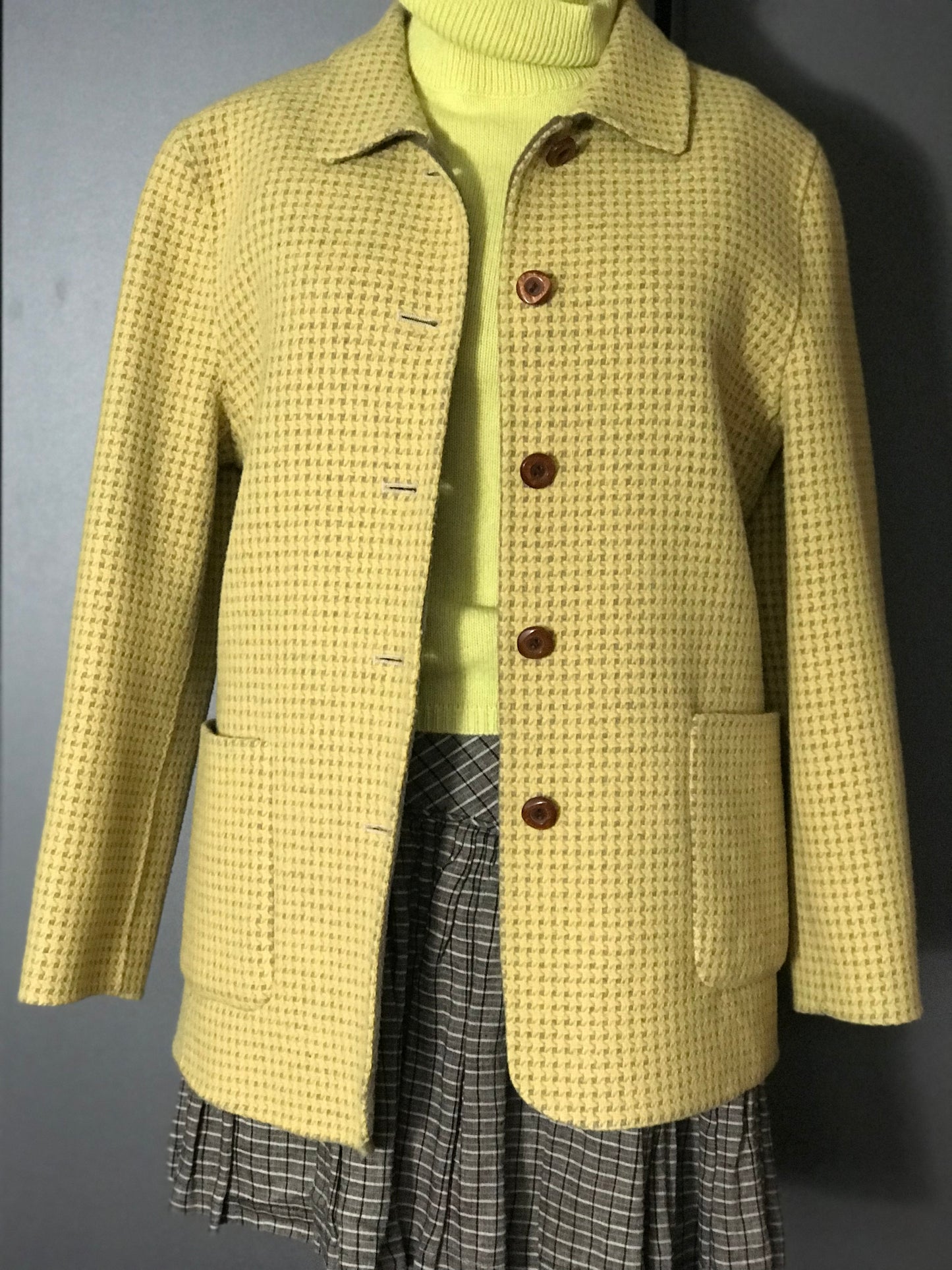 Reversible vintage wool blazer