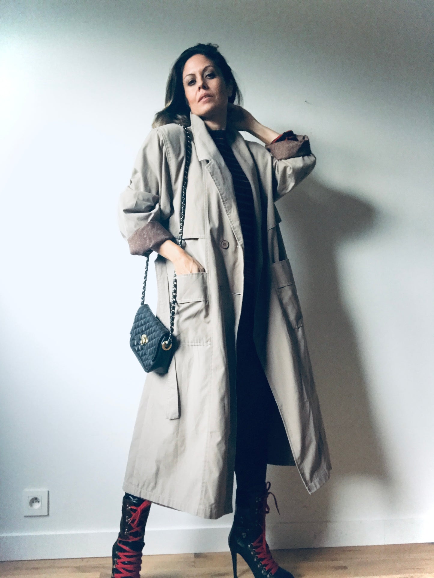 Iconic 80s trenchcoat