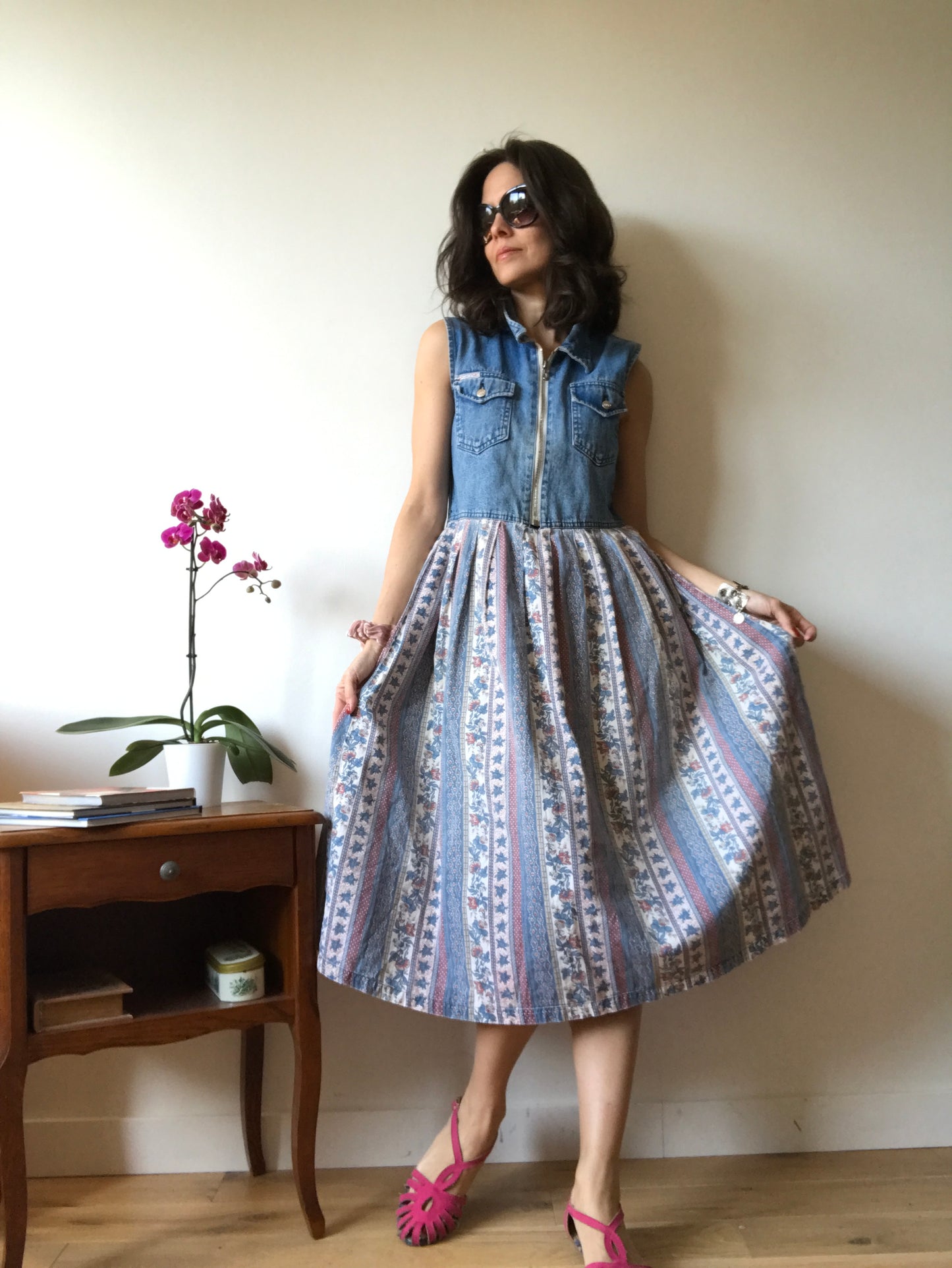 Vintage denim dress 90s