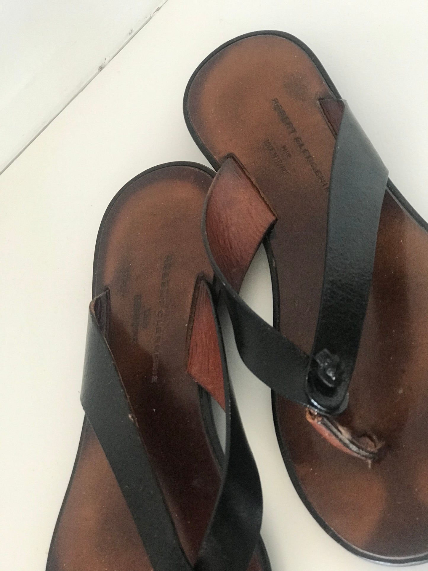 Robert Clergerie leather flip flop