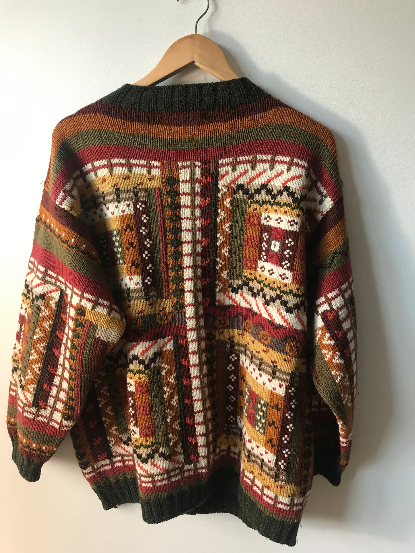 Knitted wool cardigan