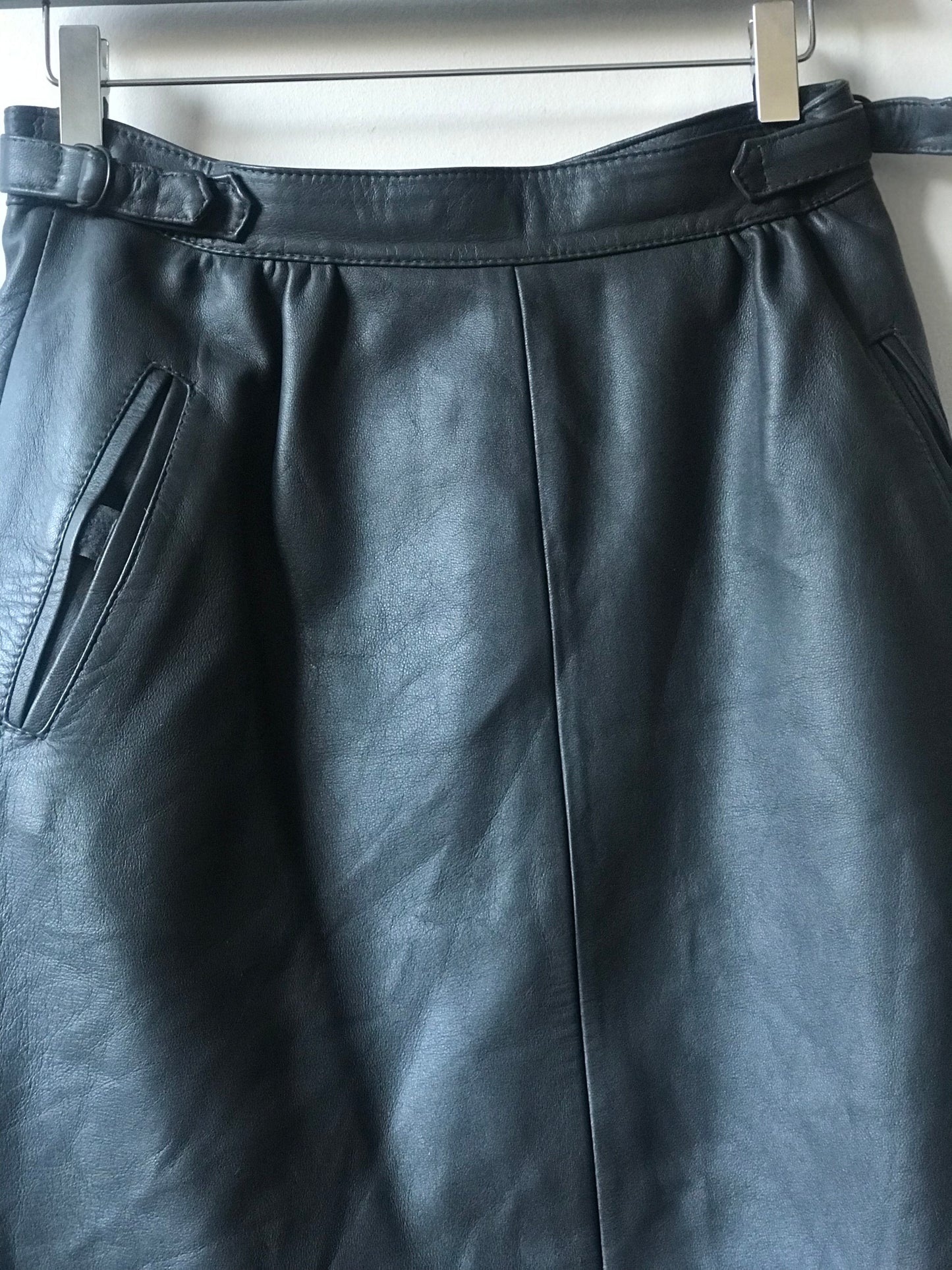 Vintage leather skirt