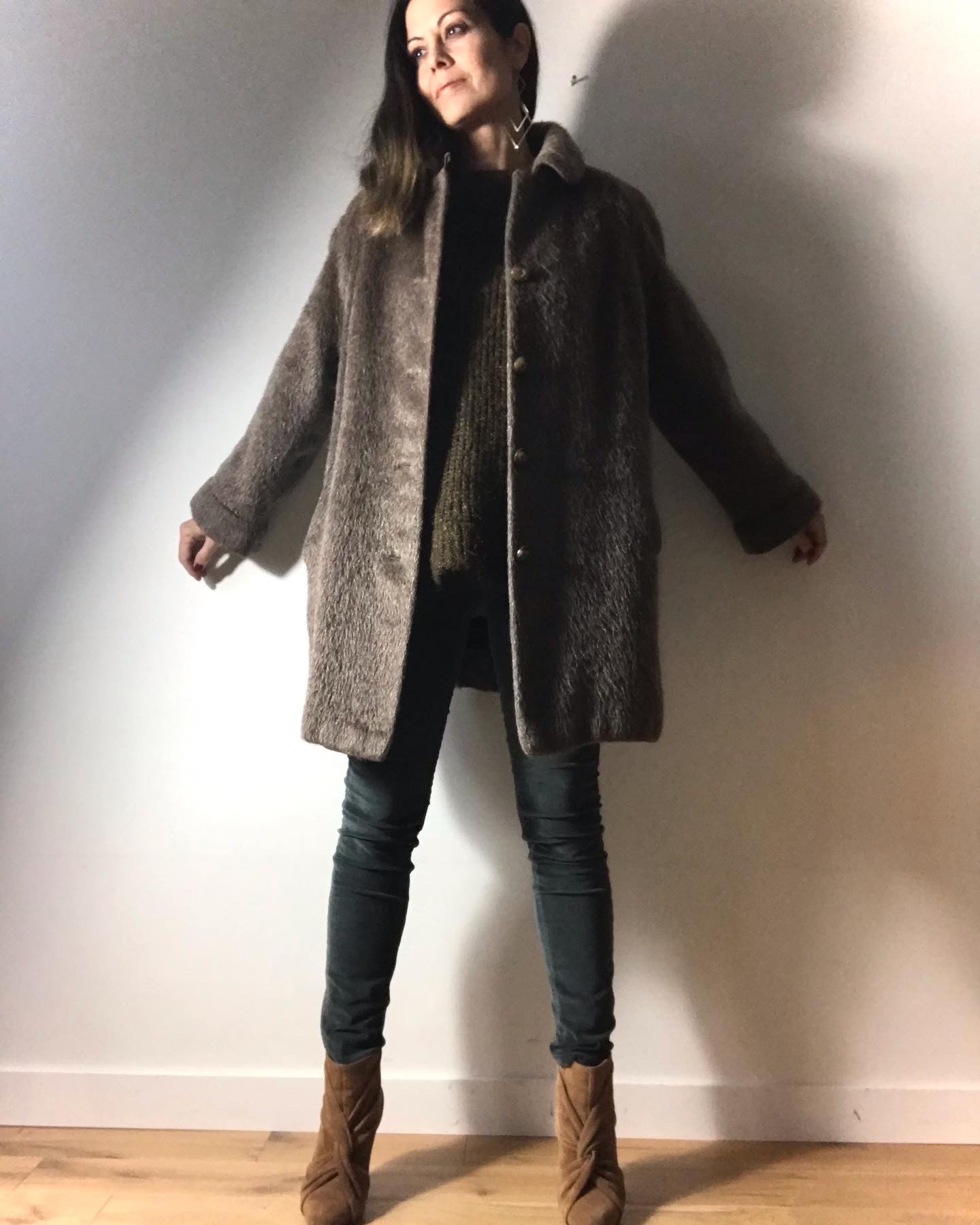 Vintage mohair wool coat