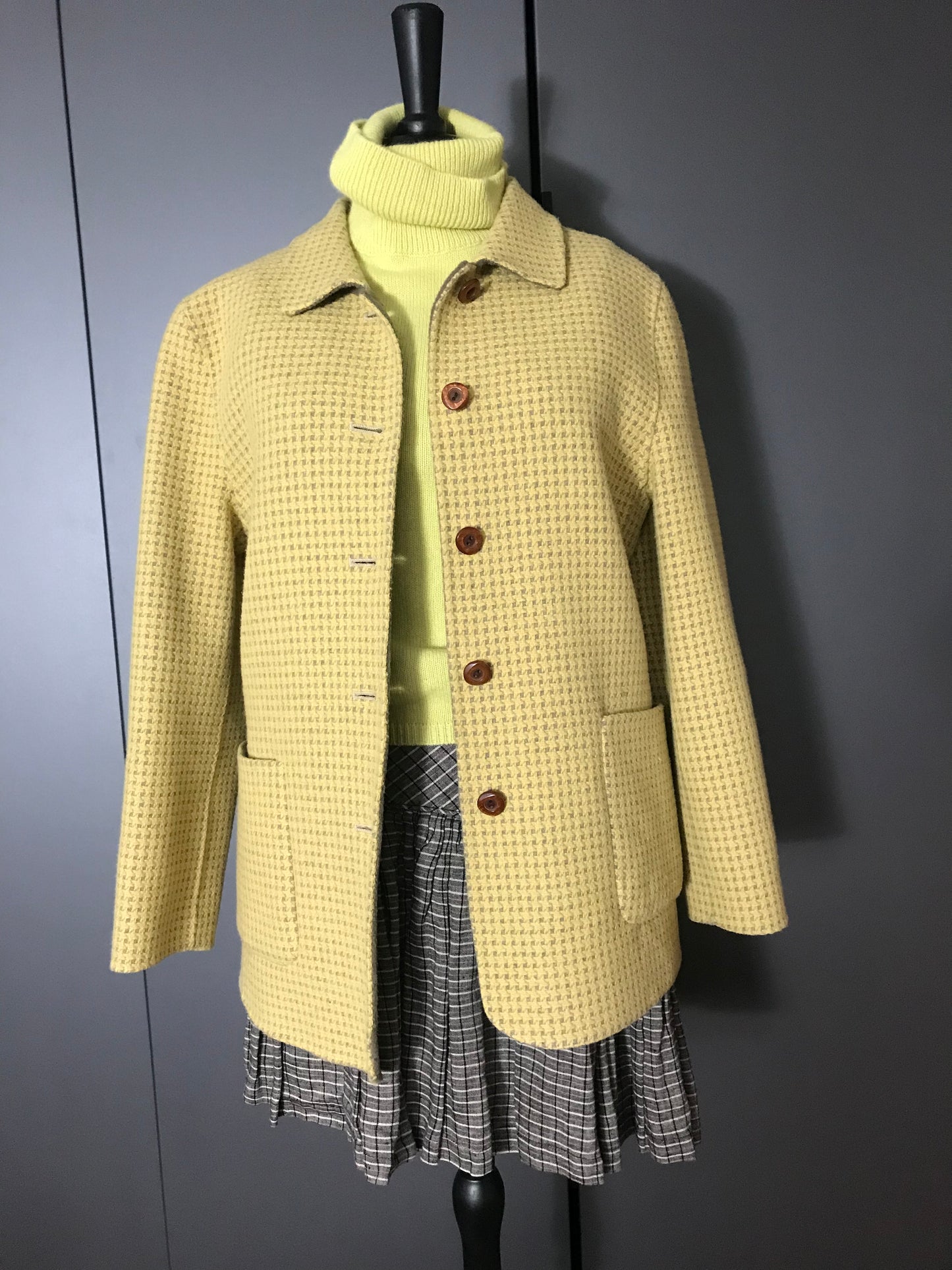 Reversible vintage wool blazer