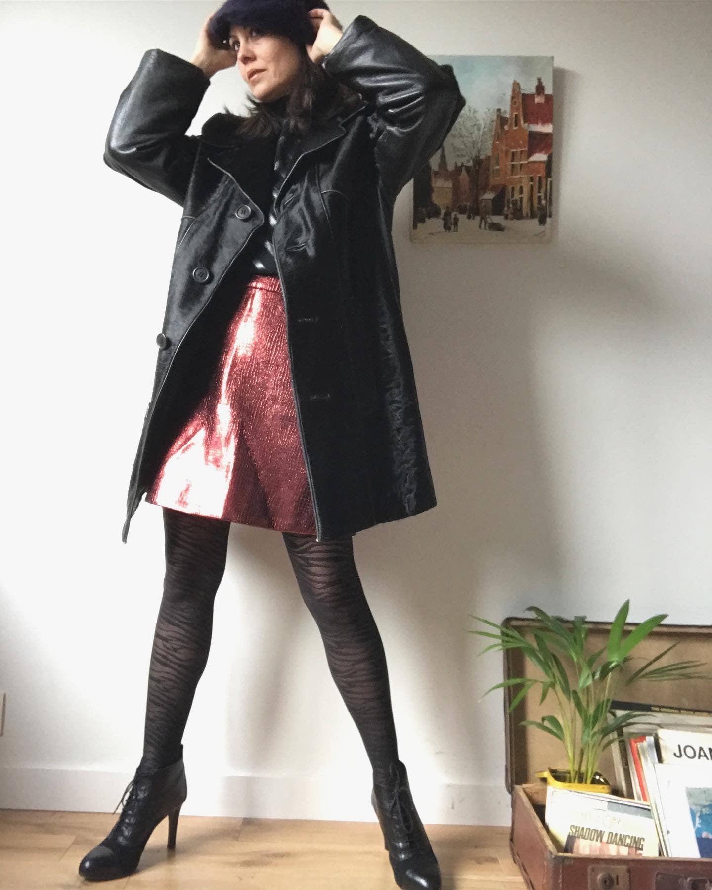 Vintage leather coat