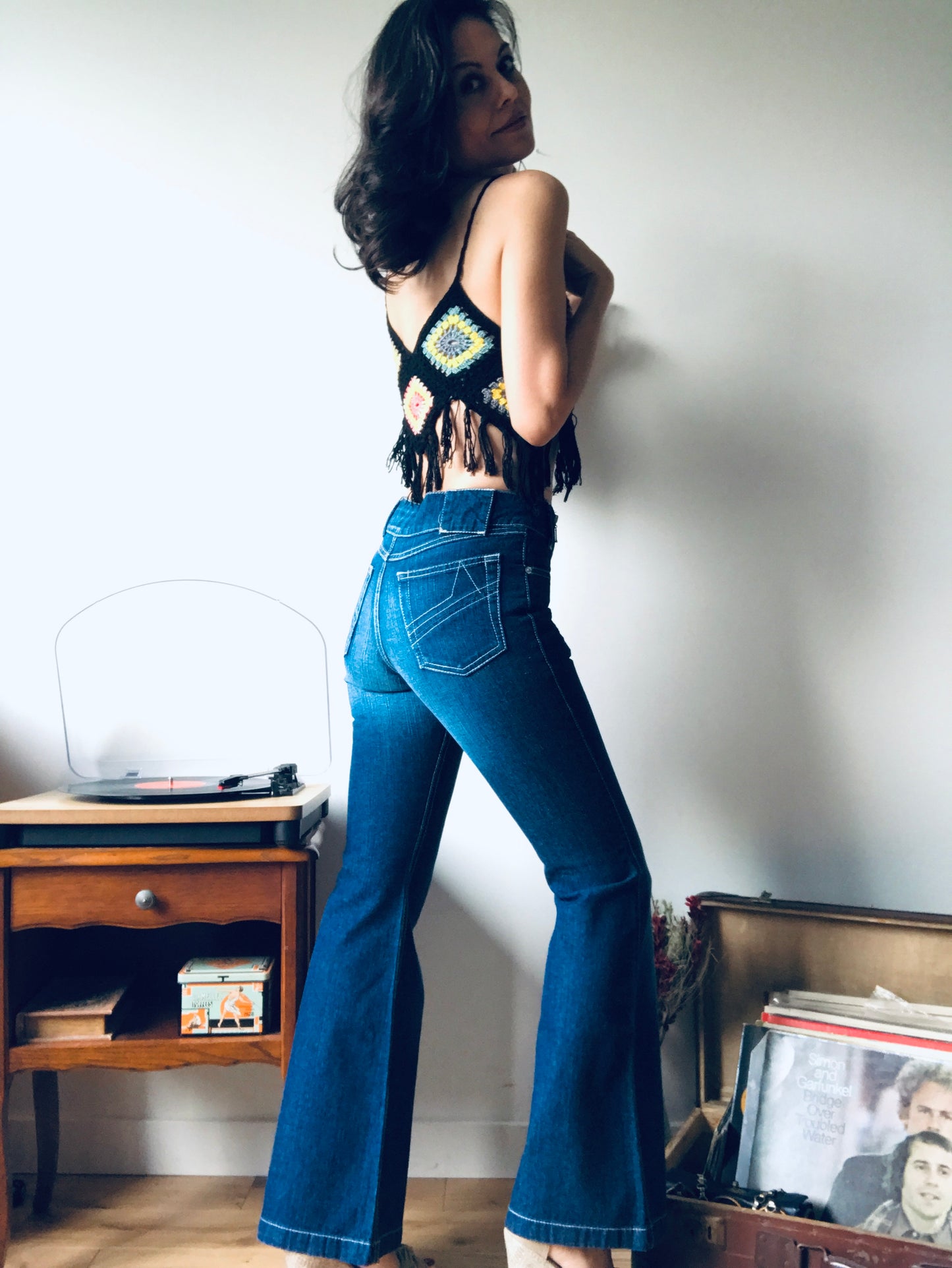 90s Vintage flared jeans