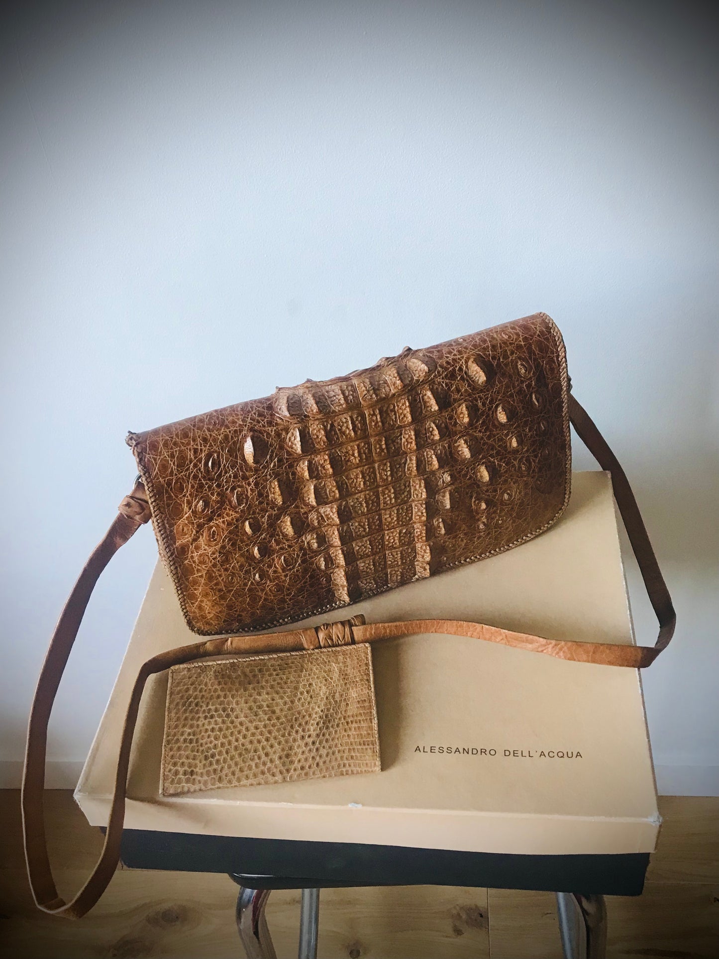 Crocodile clutch & wallet