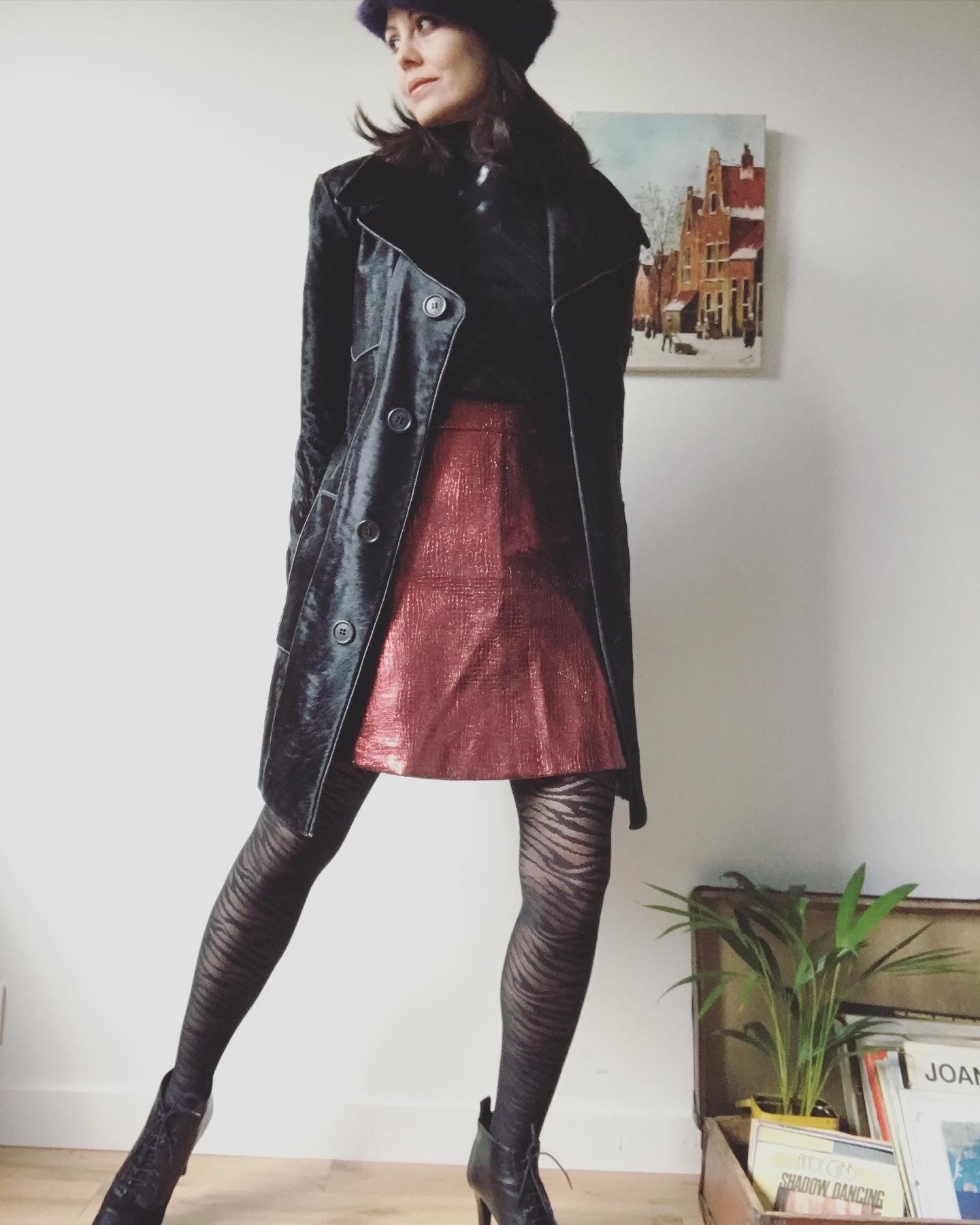 Vintage leather coat