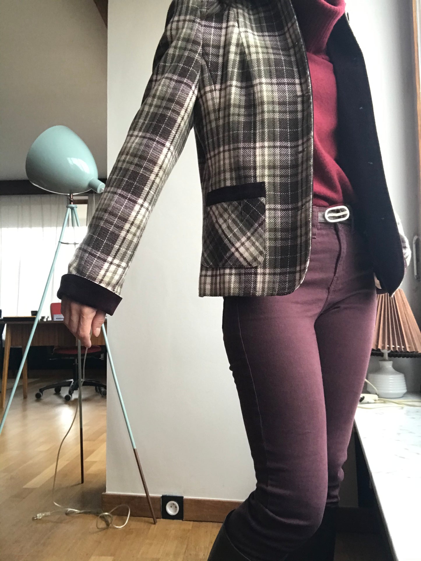 Vintage plaid blazer