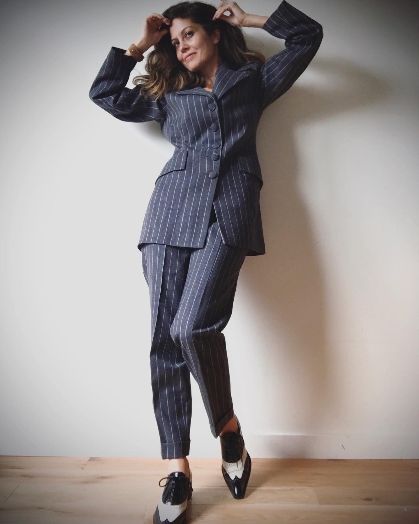 Vintage striped suit