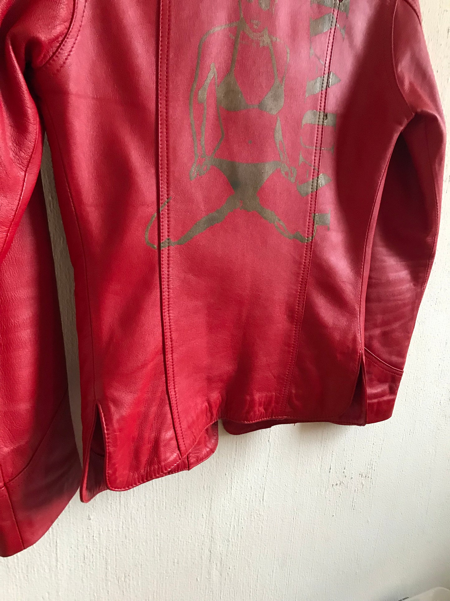 0 Vintage lamb leather jacket