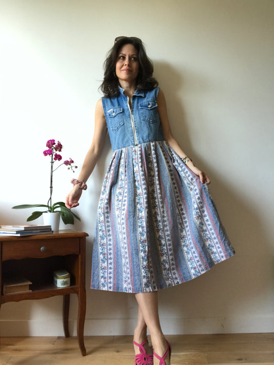 Vintage denim dress 90s