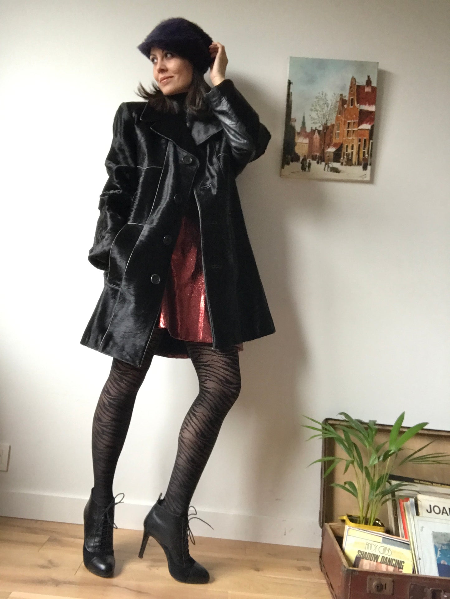 Vintage leather coat