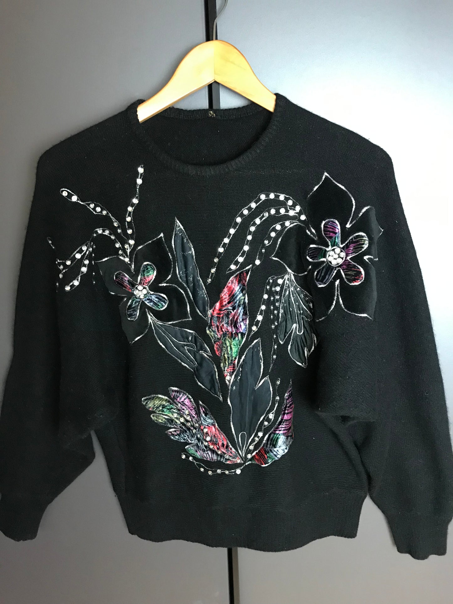 vintage angora sweater 80s