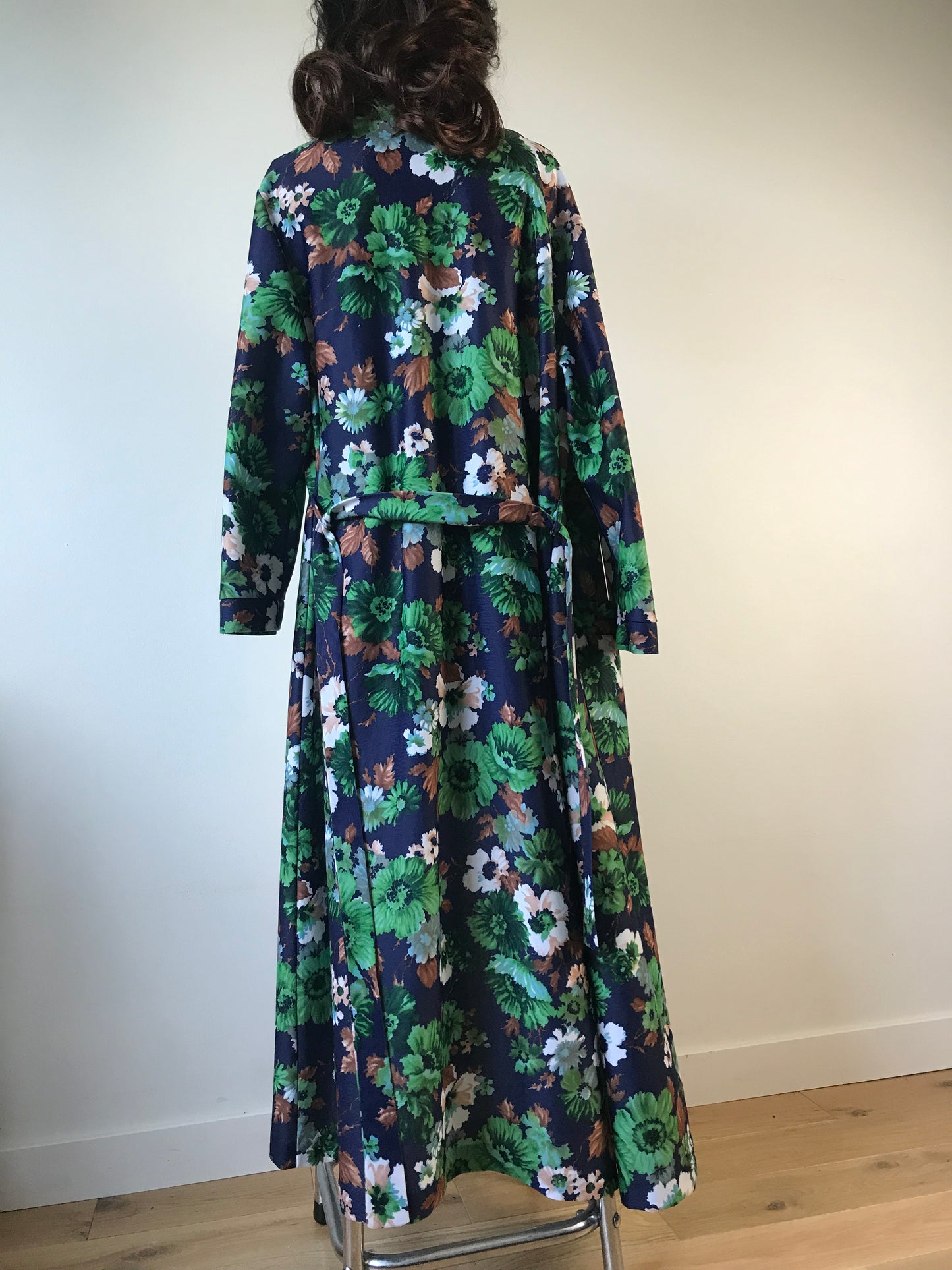 Vintage belted maxi dressing gown