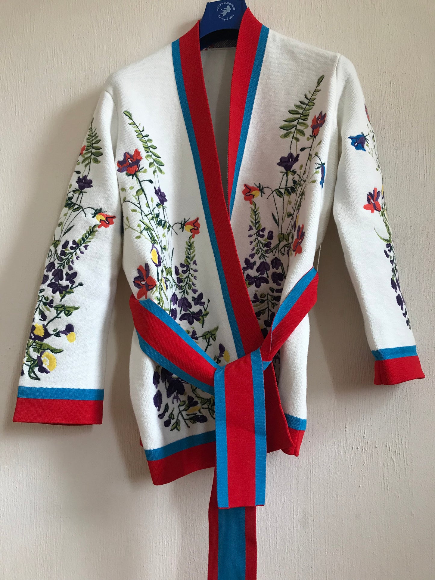 Embroidered kimono jacket