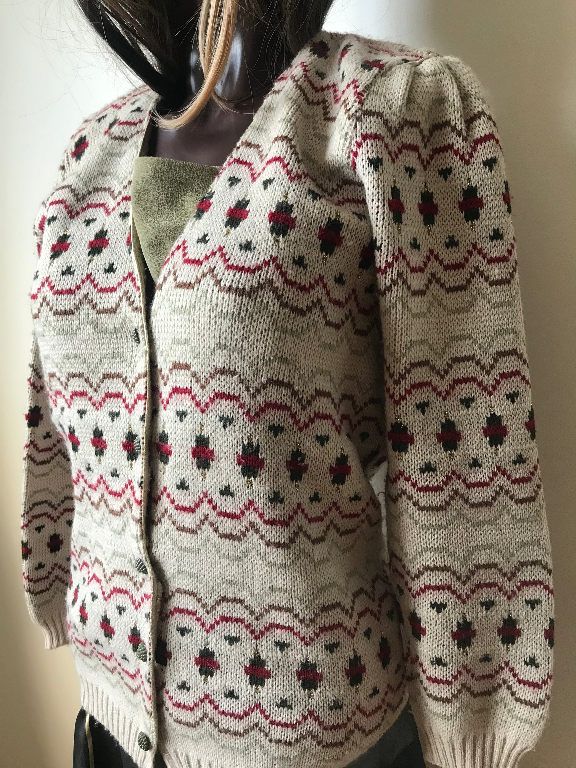 Vintage 2025 christmas cardigan