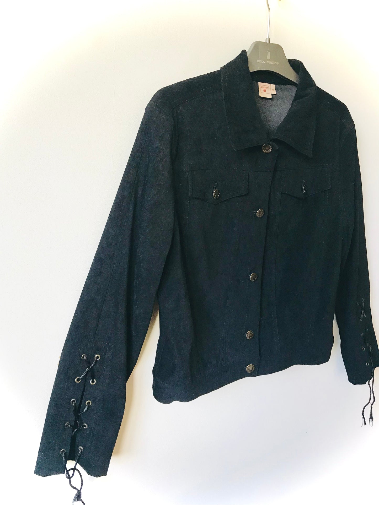 Vintage suede look jacket