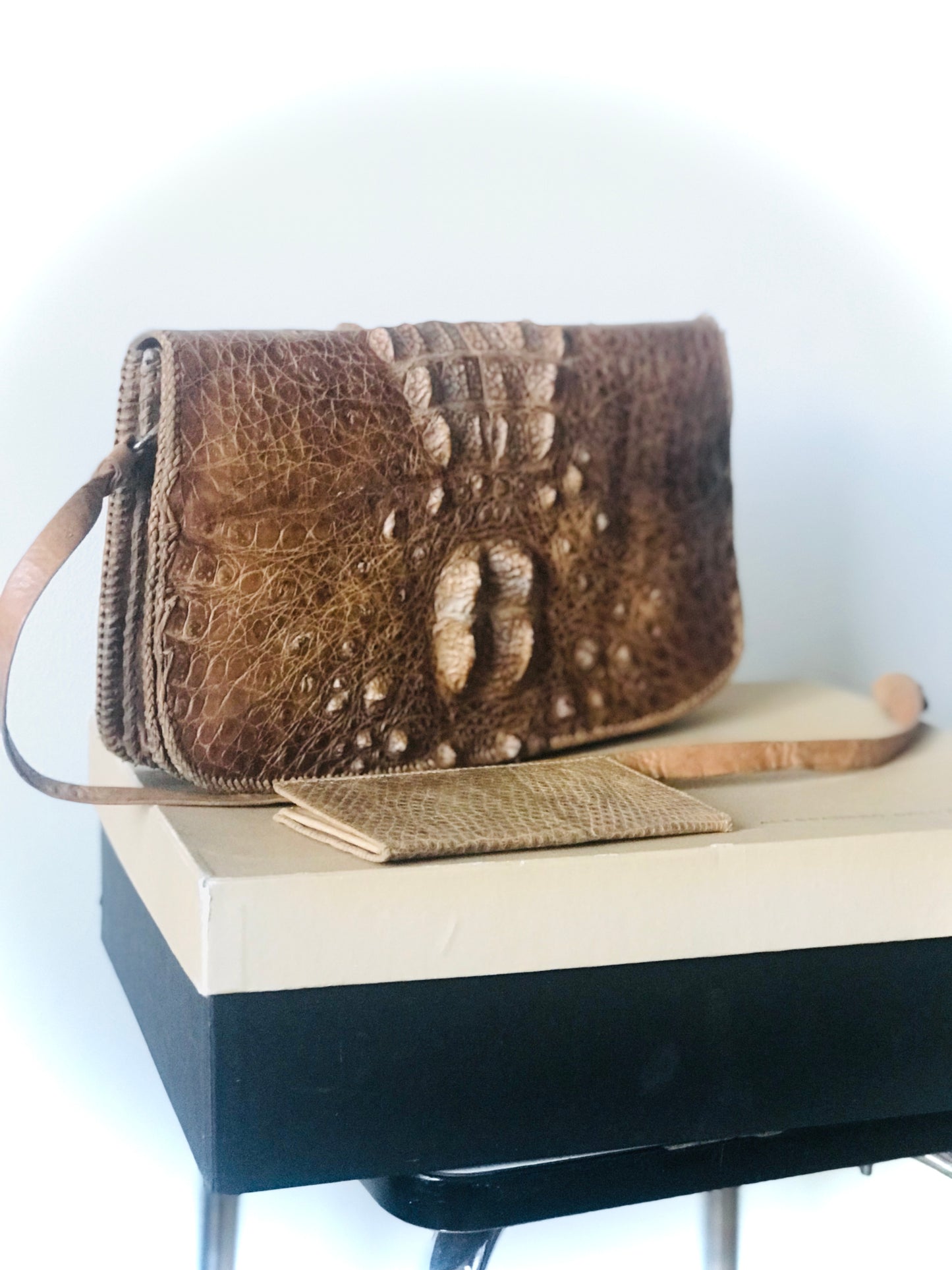 Crocodile clutch & wallet