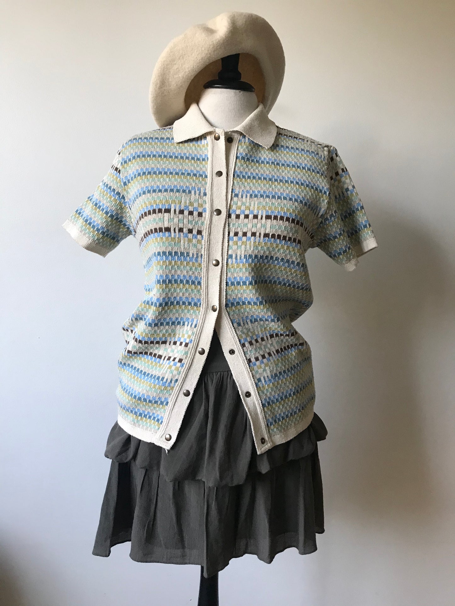 Polo cardi top