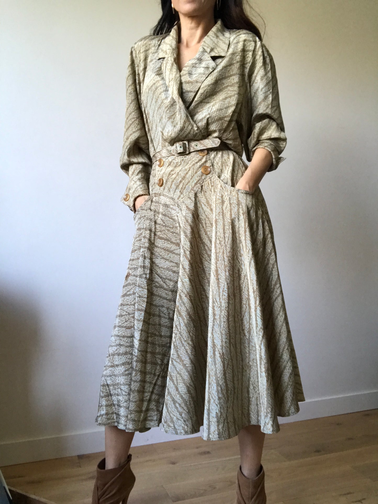 vintage midi dress 80s