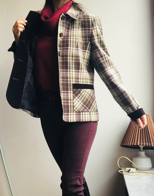 Vintage plaid blazer