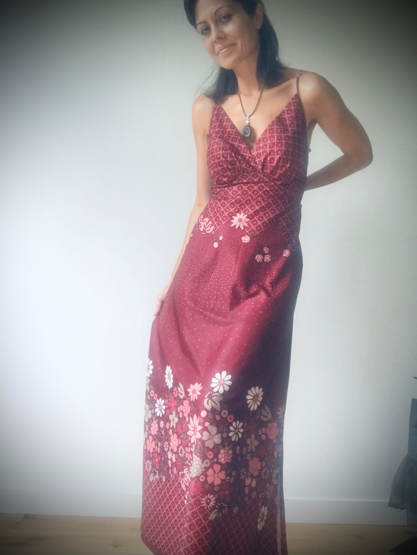 Maxi vintage dress 70s