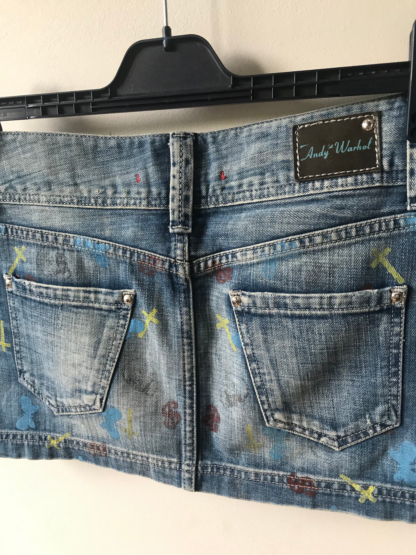 Andy Warhol denim skirt