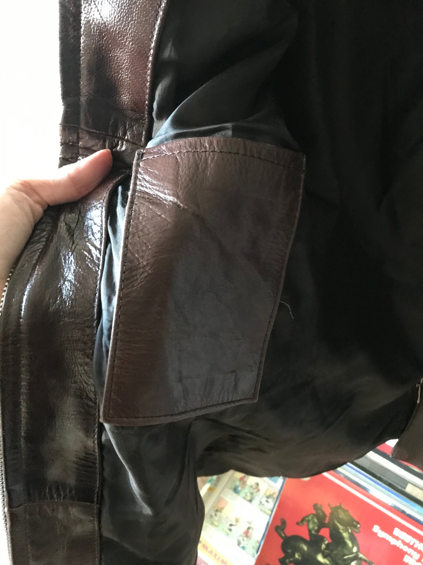 Vintage leather coat