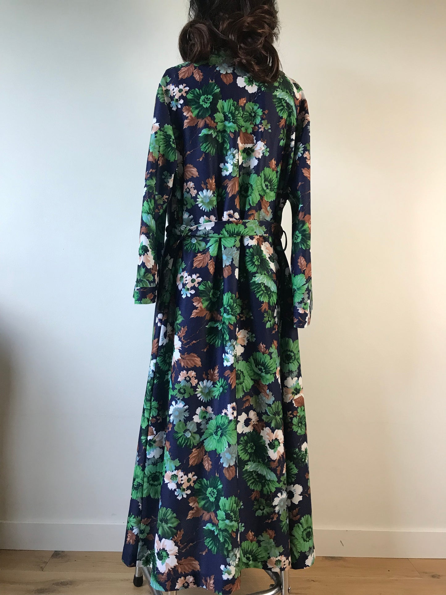 Vintage belted maxi dressing gown