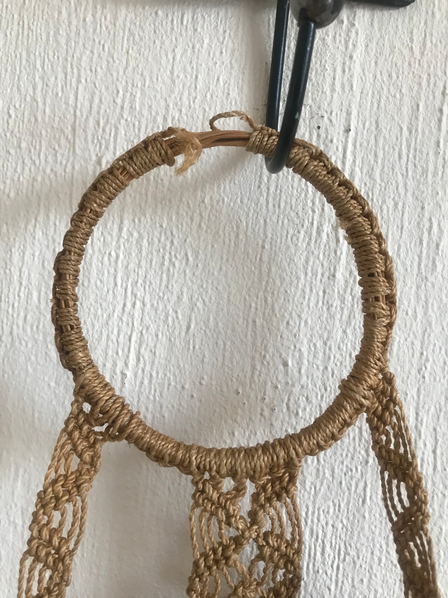 Vintage macrame purse