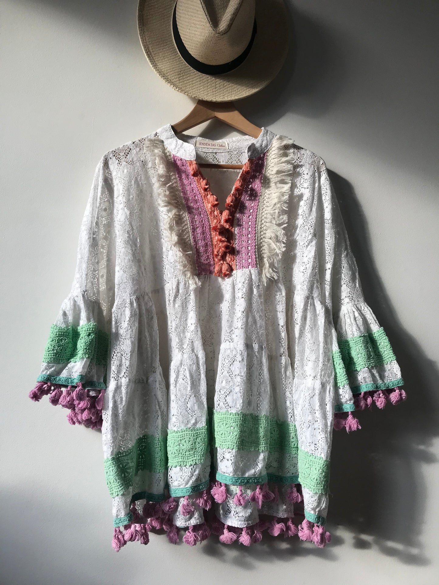 Hippie flared blouse