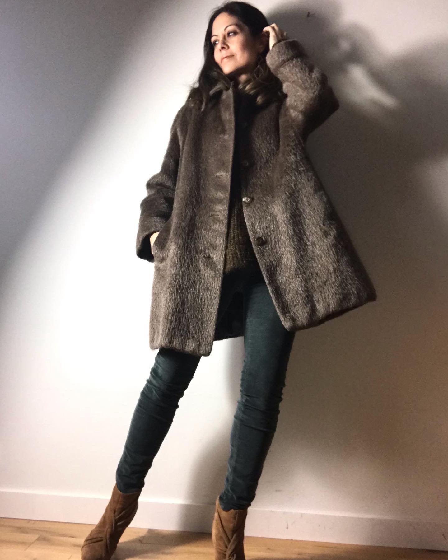 Vintage mohair wool coat