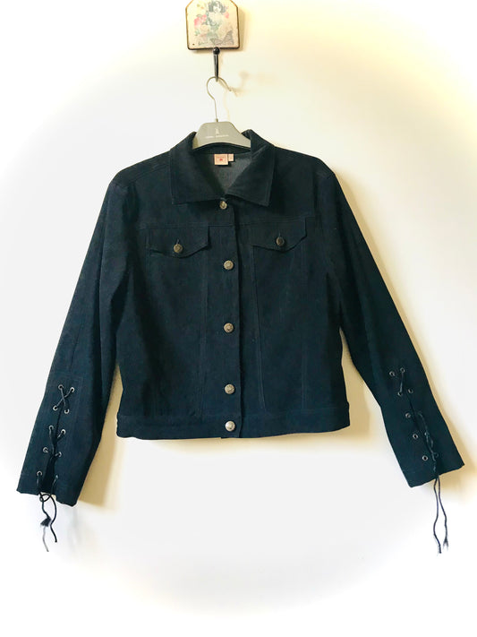 Vintage suede look jacket