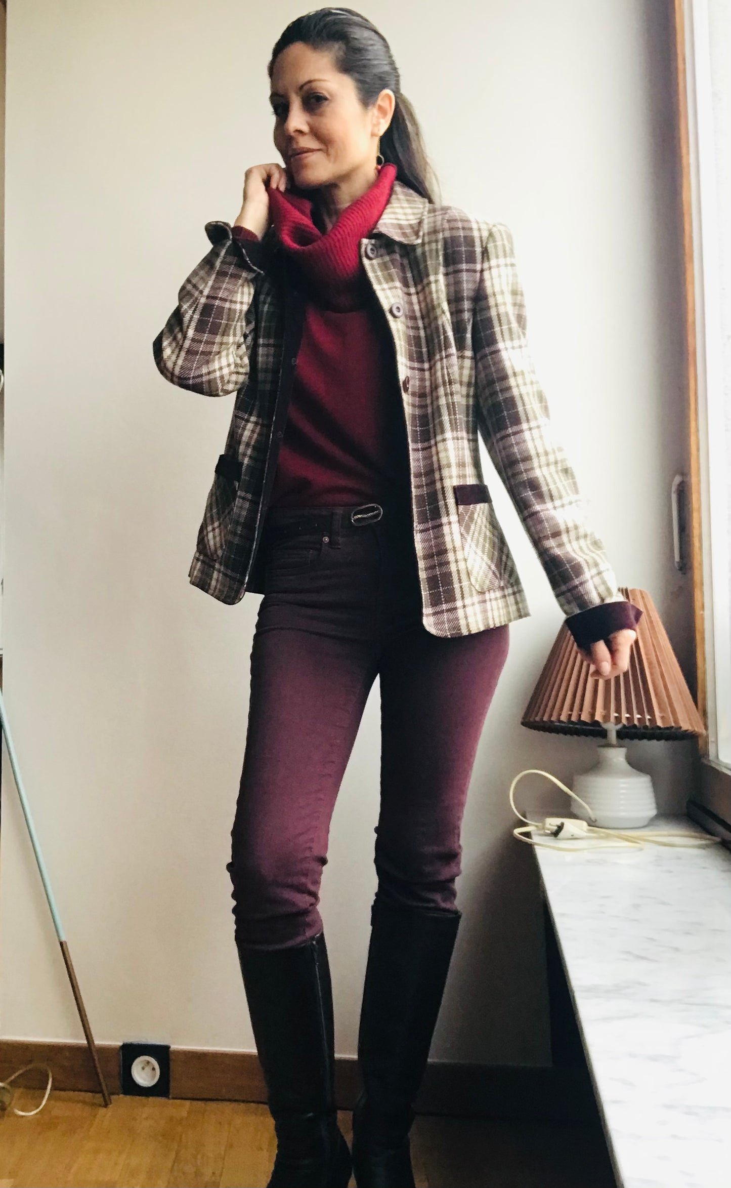 Vintage plaid blazer