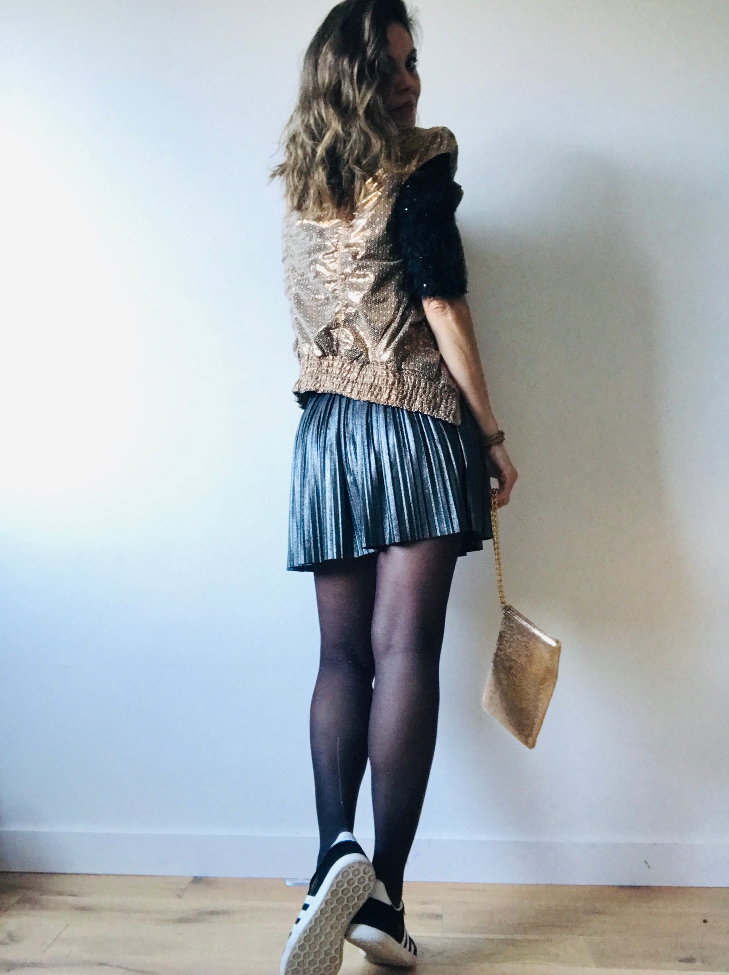 Pleated party skirt