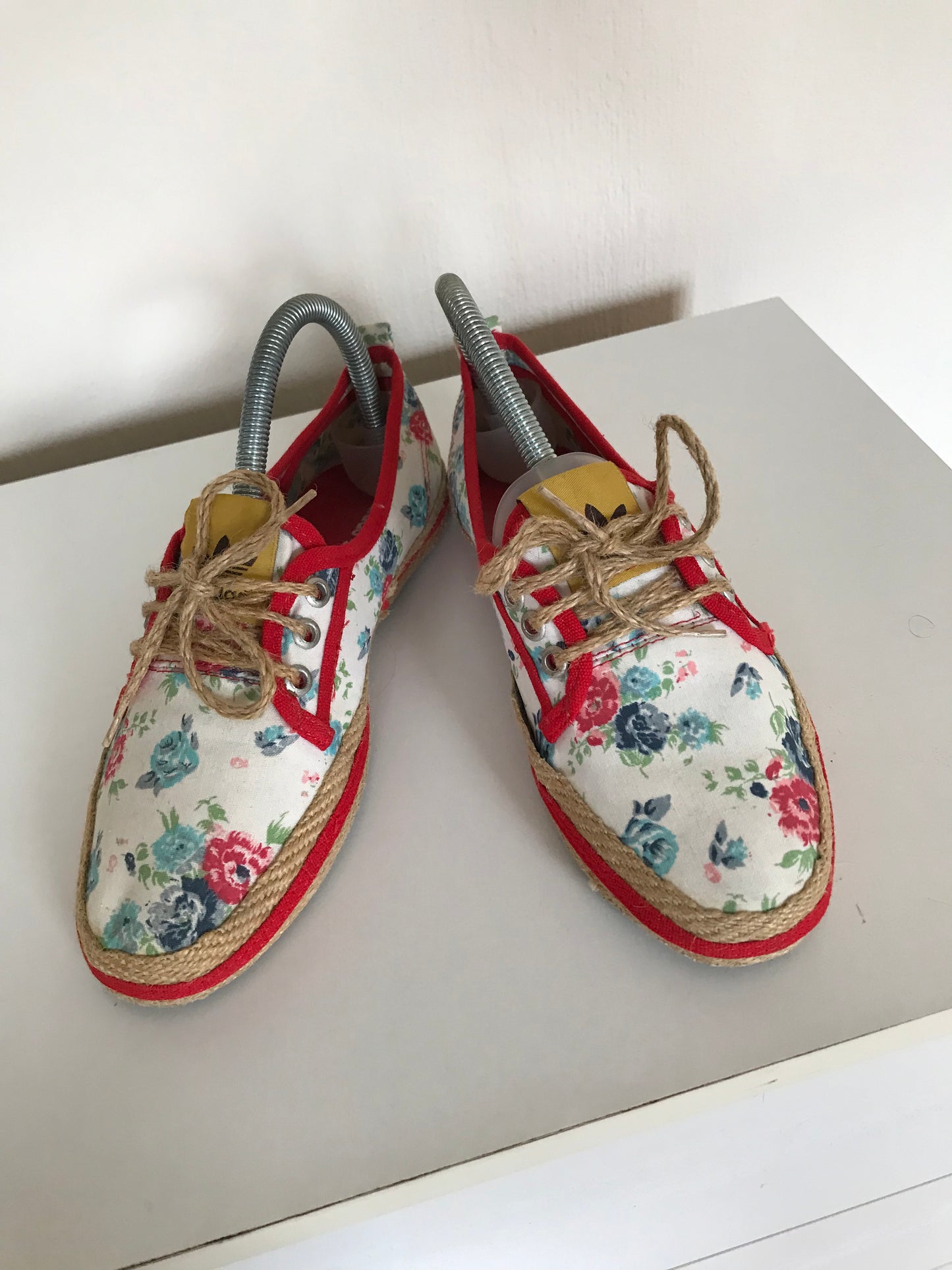 Vintage Adidas floral print lace ups