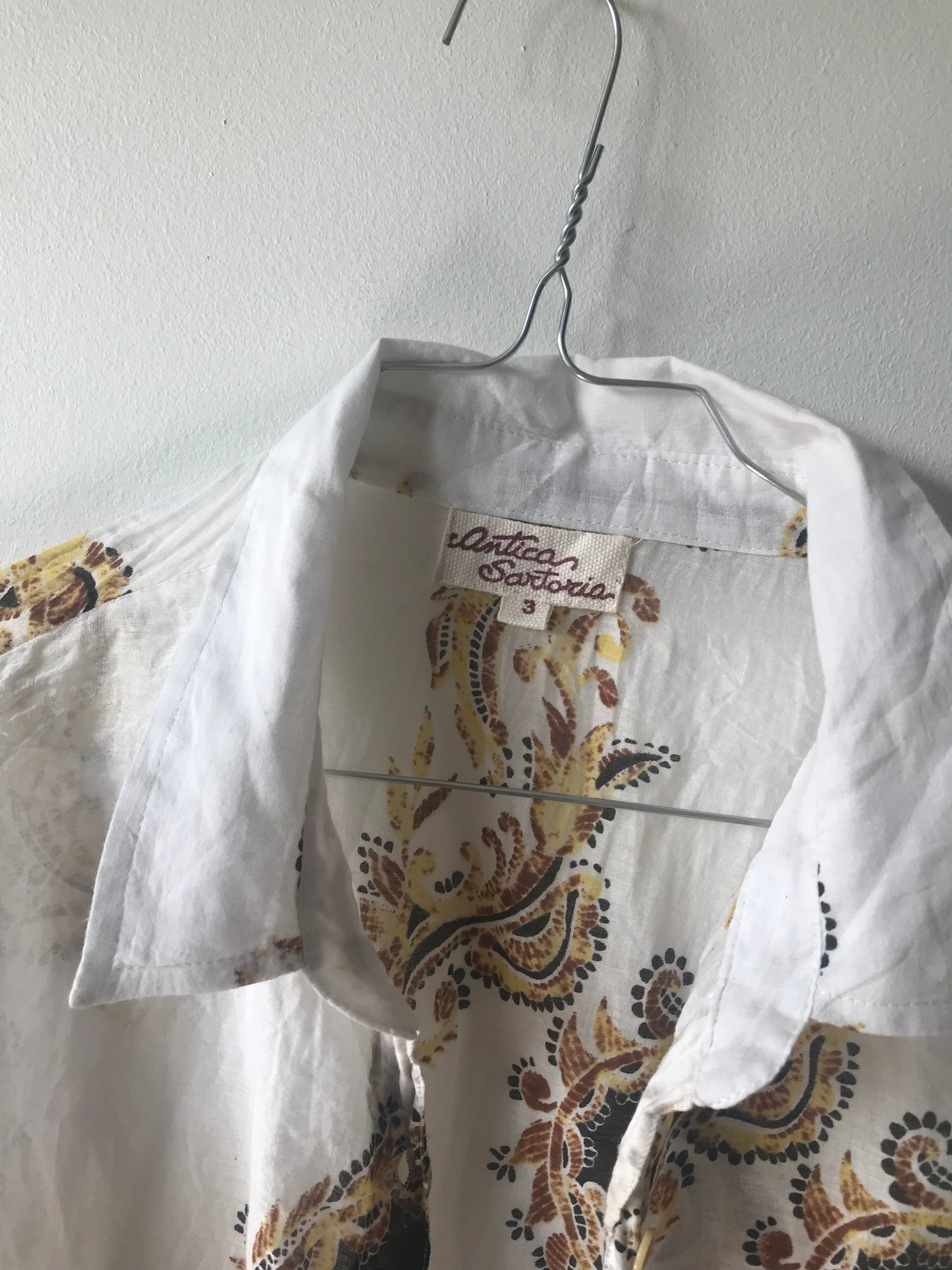 Vintage Antica Sartoria coton shirt