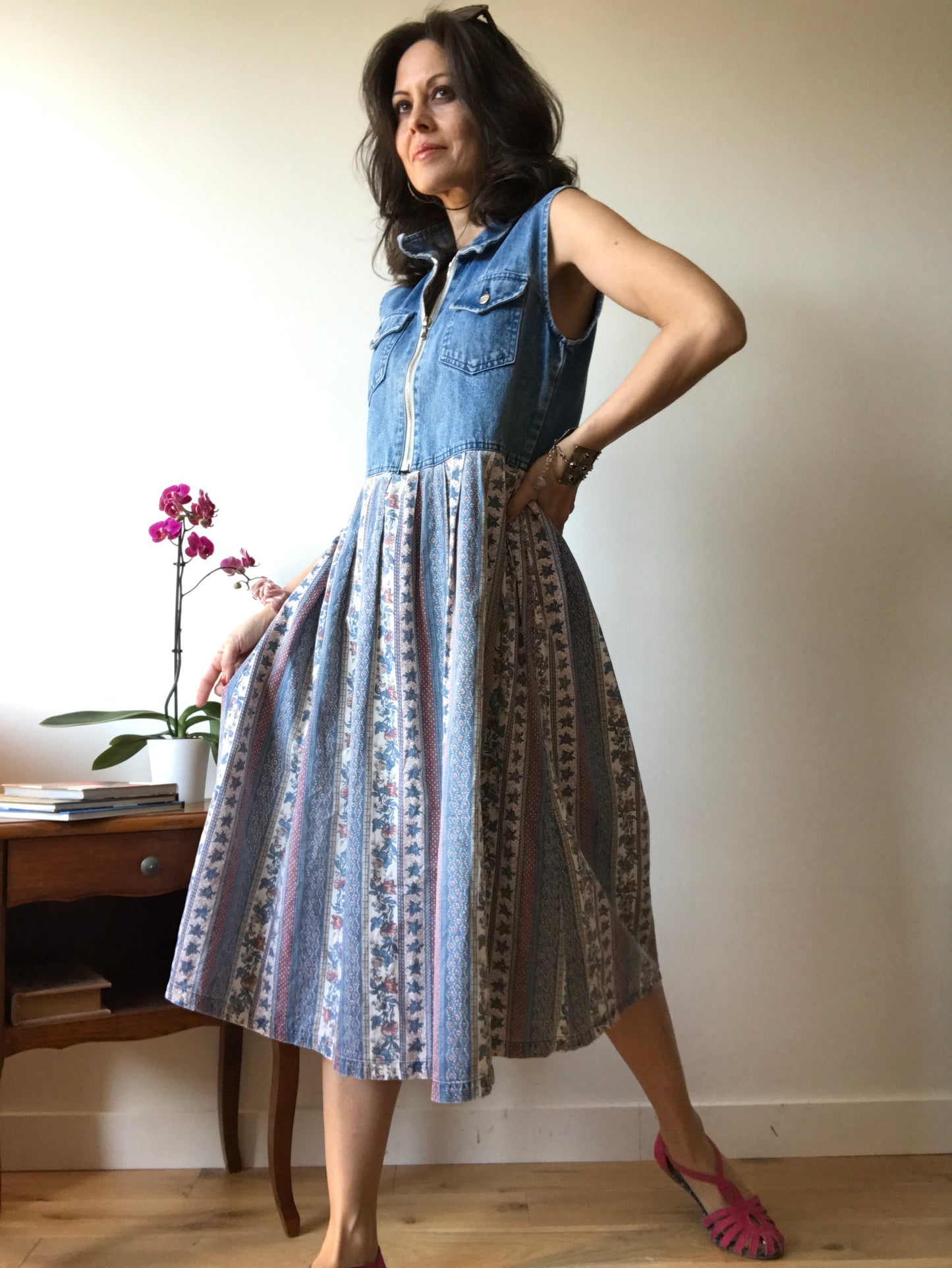 Vintage denim dress 90s