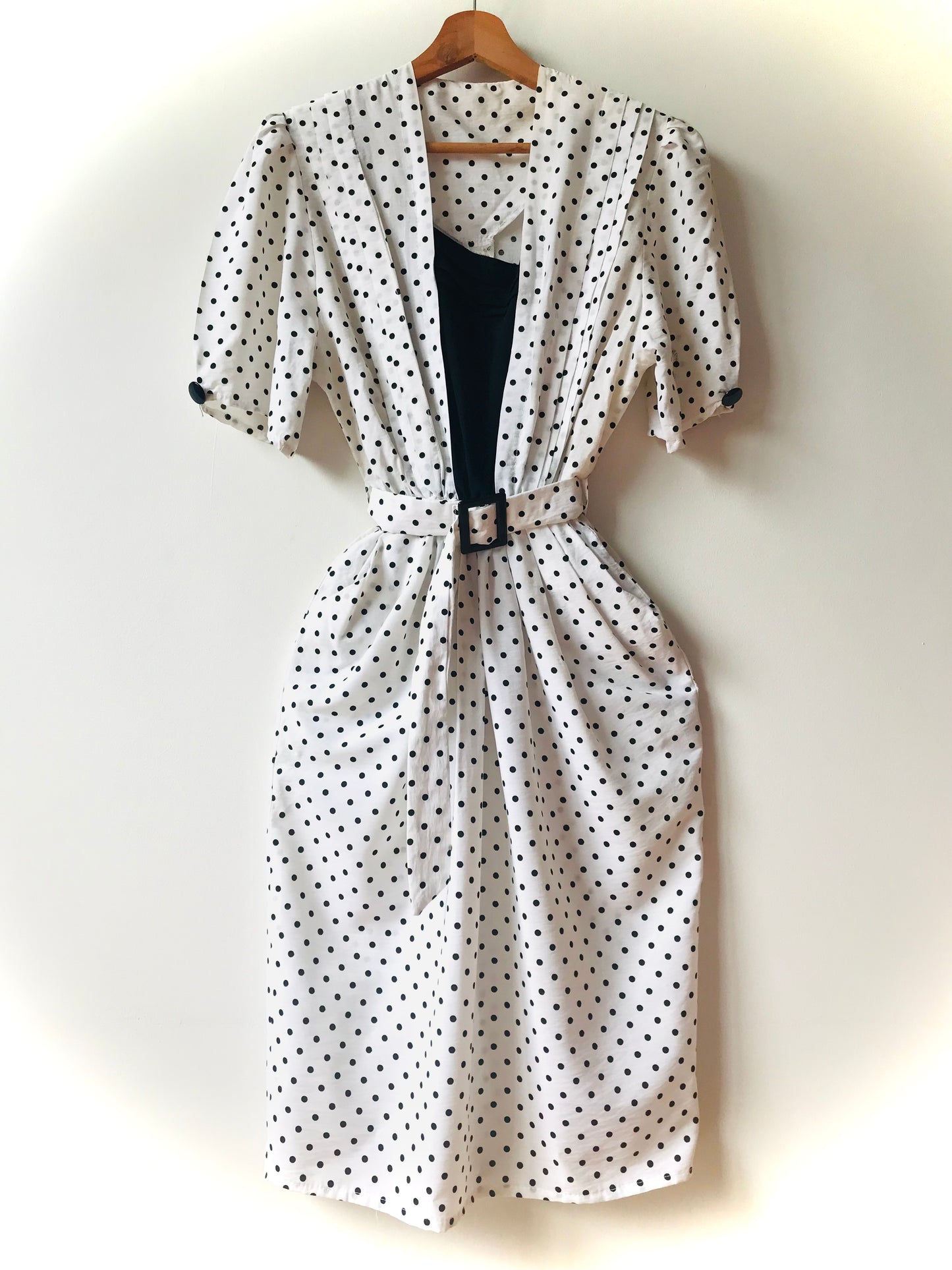 80s classic polka dot dress