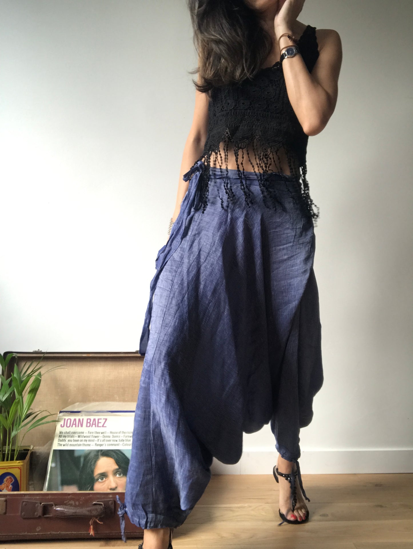 Silk harem pants